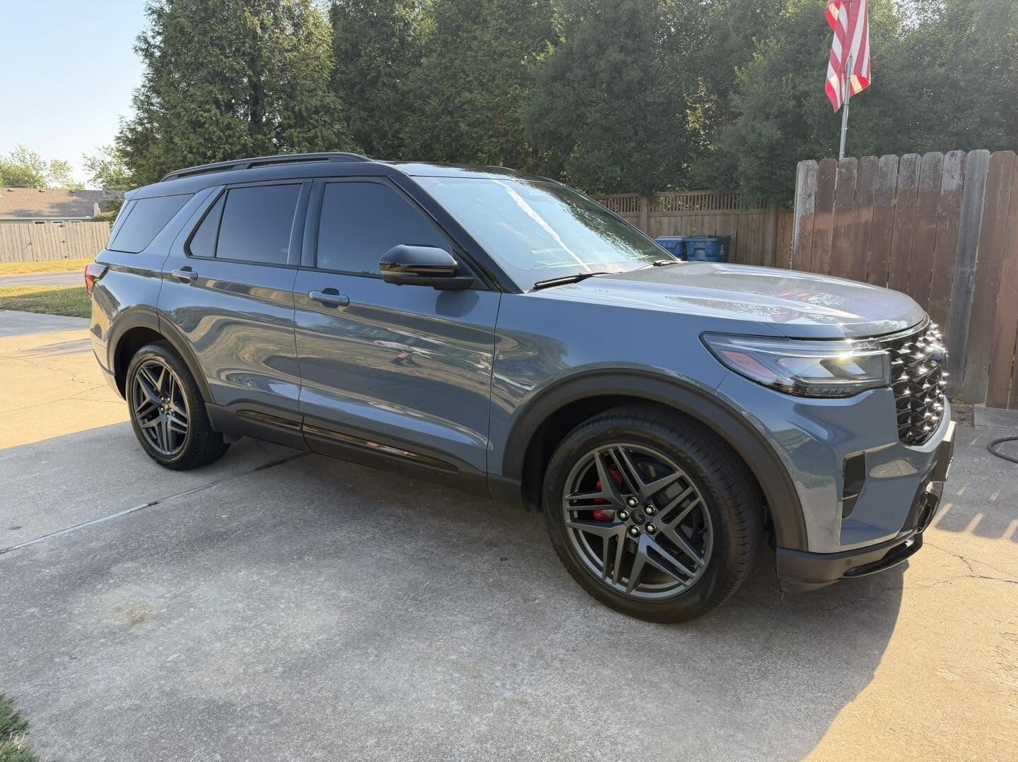 A tinted Ford Explorer finished by HD Auto Detail
