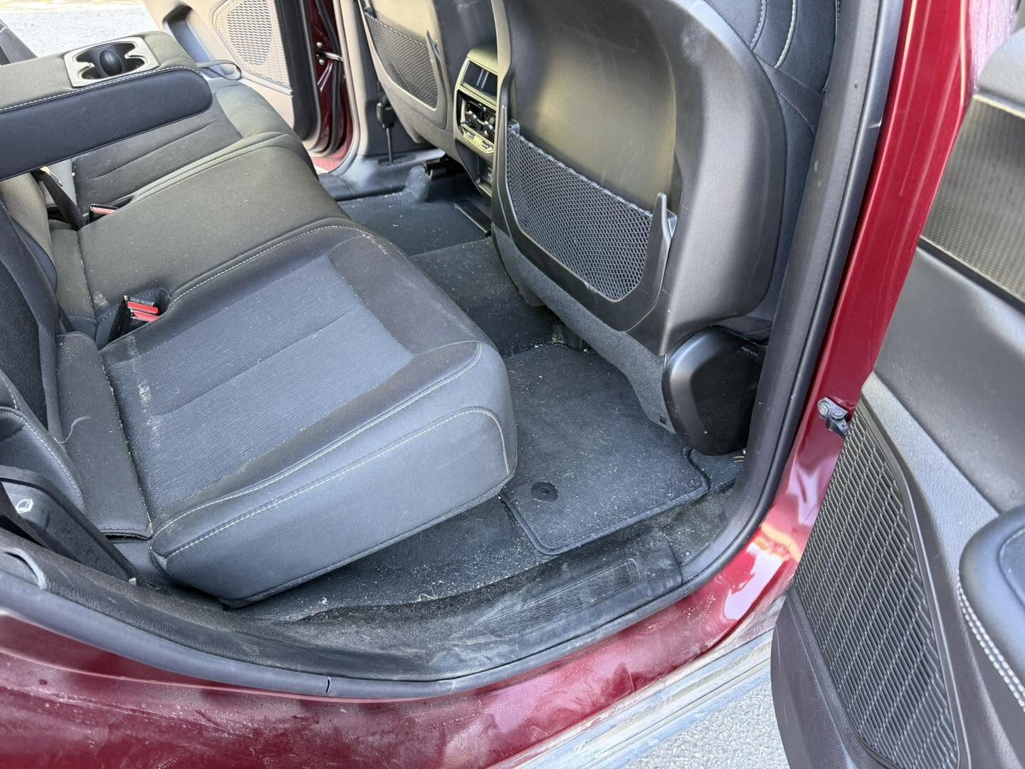 Rear seat before detailing